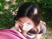 My girlfriend wanted spontaneous sex in a forest grove right next to the path where people pass 4K 6/16