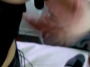 Hot young blonde chokes on cock then fucked like a whore 1/16