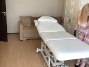 The depilatory master cleans his office in his underwear and waits for the client. 5/16