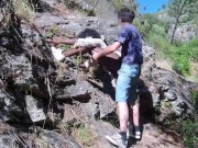public - mountain hiking ends in outdoor sex- ella b 2k 3/16