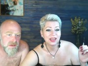 Hard handjob for lustful mature MILF cocksucker! 2/16