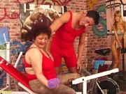 sex workout with chubby hairy grandma 2/16