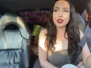 British babestation girl Smoking in the car! Getting weird looks for recording!  14/16