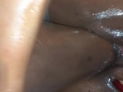 Massive foot inside teen pussy 14/16