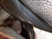 Fucking on the couch spun and she squirt on my cock so I cum on her clit and stick my dick back in 13/16