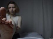 Foot Tease Pov with two Anklets and Heels - Amateur Hot Teen Ellie Dopamine 16/16