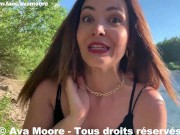 Ava Moore - Exhibition et baise hard en extérieur au Pont du Gard - Final Ejac Faciale 11/16