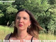 Ava Moore - Exhibition et baise hard en extérieur au Pont du Gard - Final Ejac Faciale 5/16