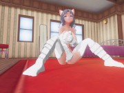 3D HENTAI Yumi strokes her pussy with her paws 16/16