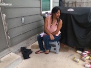 Milf tits bounce and g string butt crack tease in jeans youtuber hard fat nipples 1/16