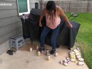 Milf tits bounce and g string butt crack tease in jeans youtuber hard fat nipples 11/16