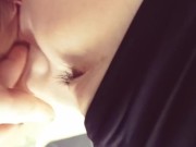 LESBIAN gets her first real taste of fun EATING PUSSY CLOSEUP!! 6/16