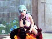 Elizabeth Liones and Demon fucks cowgirl position hentai 3d 10/16