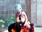 Elizabeth Liones and Demon fucks cowgirl position hentai 3d 11/16