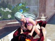 Elizabeth Liones and Demon fucks cowgirl position hentai 3d 12/16