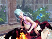 Elizabeth Liones and Demon fucks cowgirl position hentai 3d 15/16