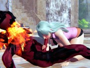 Elizabeth Liones and Demon fucks cowgirl position hentai 3d 4/16