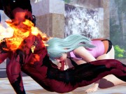 Elizabeth Liones and Demon fucks cowgirl position hentai 3d 5/16