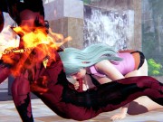 Elizabeth Liones and Demon fucks cowgirl position hentai 3d 6/16