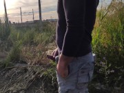 Dick flash - A girl caught me jerking off in a public Park and help me cum 4K - MissCreamy 1/16