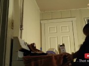 Tag Teaming Petite Ebony Threesome 8/16