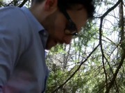 Anna Daey & Jordan Perry outdoor threesome with lesbian strapon fucking 2/16