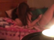 Two lesbian girls kiss each other in bed. Peeping porn. Lesbians Seduction Each Other 15/16