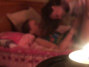 Two lesbian girls kiss each other in bed. Peeping porn. Lesbians Seduction Each Other 4/16