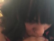 Sexy mama sucking cum off my dick  10/16