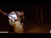 Blowjob and rough gagging with giant dildo, spanking, and wedgies for slim blonde beauty 10/16