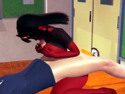 Succubus Meru best titsfuck in classroom hentai 14/16