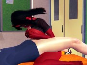 Succubus Meru best titsfuck in classroom hentai 15/16