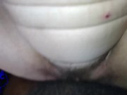 Thot in Texas - Big Pussy Lips Interracial Creampie Cum inside Hairy Pussy Lips 16/16