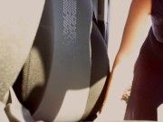 Pure pleasure in the car while driving I masturbate and play with my watch 16/16