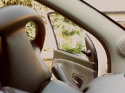 Pure pleasure in the car while driving I masturbate and play with my watch 2/16