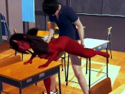 Meru succubus facefuck and anal penetration 11/16