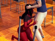 Meru succubus facefuck and anal penetration 2/16