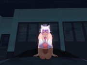 3D HENTAI Schoolgirl Footjob Your Cock 8/16