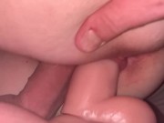 dvp with 8 inch dildo and 8 inch cock 7/16