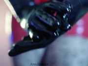 Sexy MILF with big natural body teasing in latex catsuit, free porn xxx rubber video 8/16