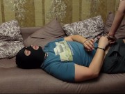 Госпожа сидит на лице у раба чулки и белые гольфы femdome schoolgigl mistress facesitting 5/16