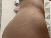 Skinny girl takes a shower 15/16