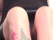 redhead tattoo miss give her sub footjob 4/16
