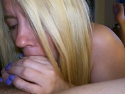 I sucked his cock to get his nut! 1/16