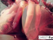 Hot Christy Mack in the shower 8/16