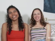 Two Raunchy Forest Girls Get Frisky Outside 2/16