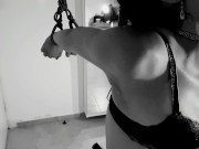 YOU WOULD CUM UNTIL YOU CAN'T STAND - Tied up to her magic wand to a non stop orgasm 14/16