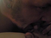 I love watching him lick my Pussy!!  13/16