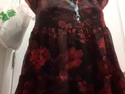 Arab BBW almost gets caught undressing in Public Shower 1/16