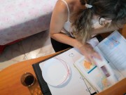 Cum breakfast-toast with milk while I am reading 16/16